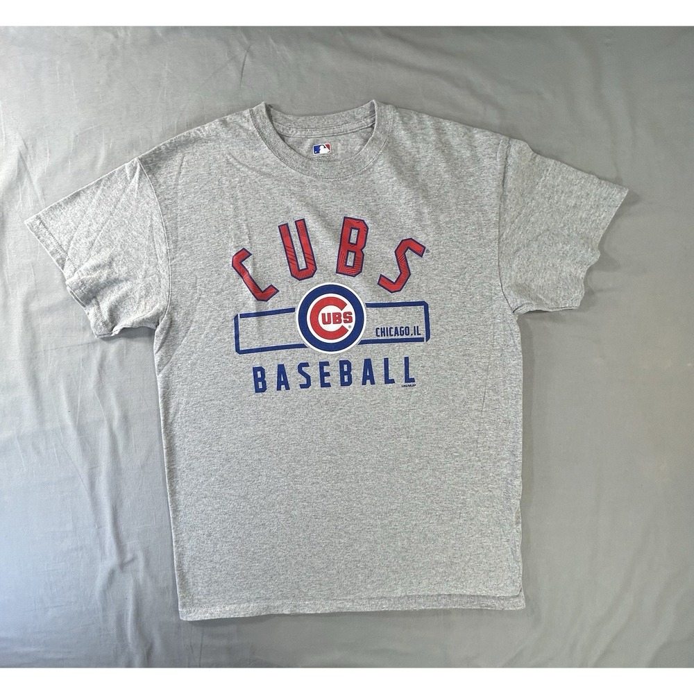 MLB Genuine Merch Chicago Cubs Short Sleeve Gray T-shirt Men's Medium Baseball